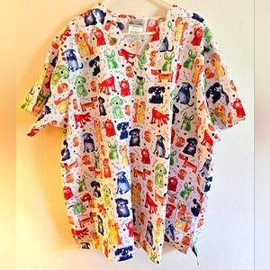 Uniform Advantage 4XL Graphic Scrub Top